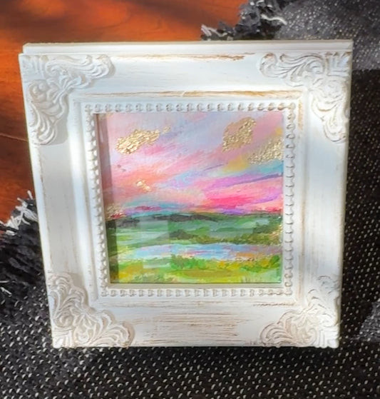 Mini Framed Art Pastel Sunset