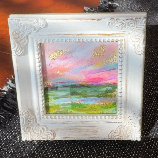 Mini Framed Art Pastel Sunset