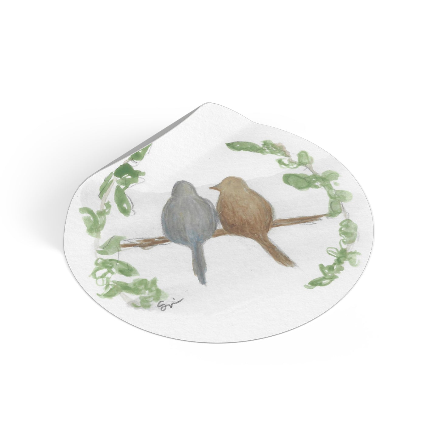 Forever Birds | Round Vinyl Stickers