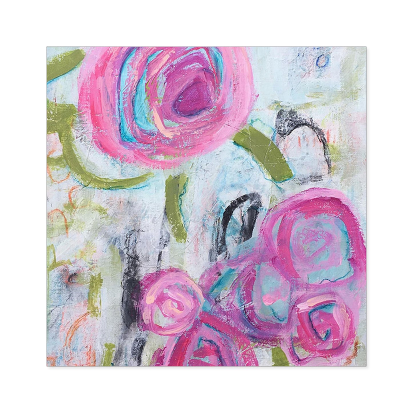 Pink Punch | Square Stickers