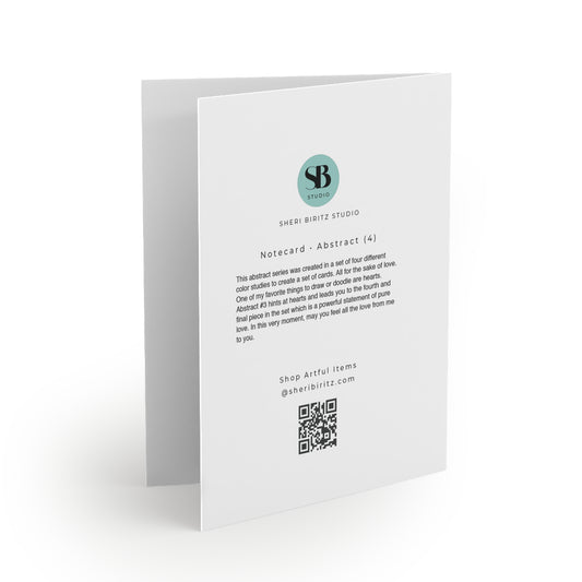 Abstract Love 4 Notecard