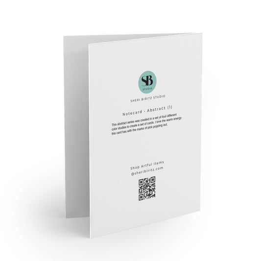 Abstract Love 1 Notecard