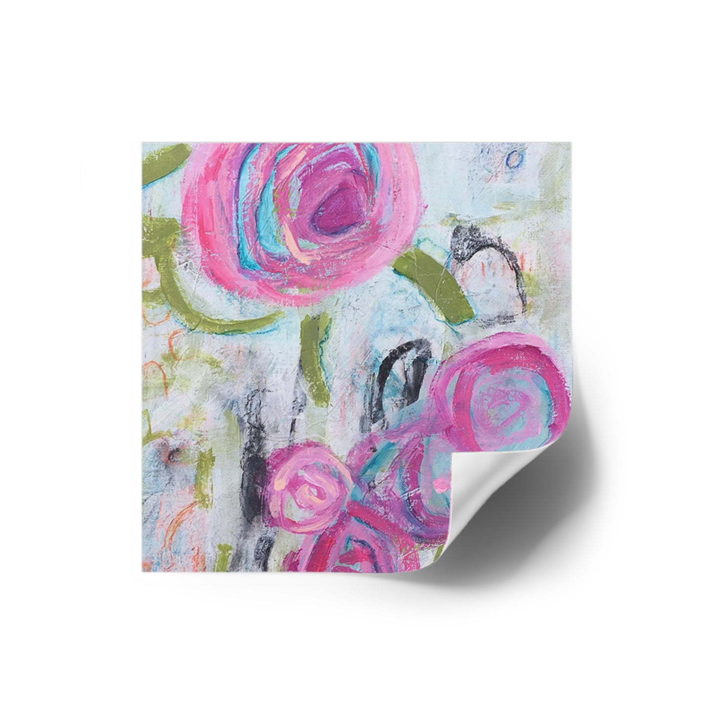 Pink Punch | Square Stickers