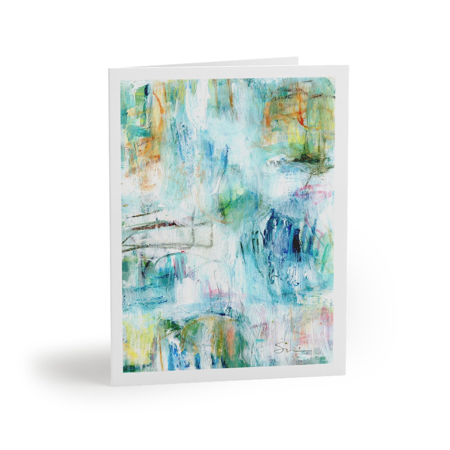 Abstract Love 2 Notecard