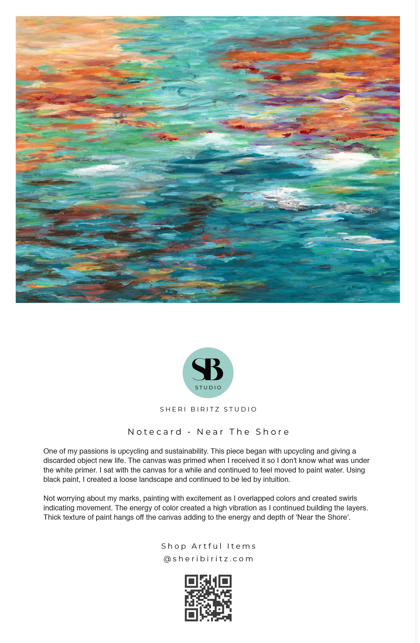 Near The Shore Notecard