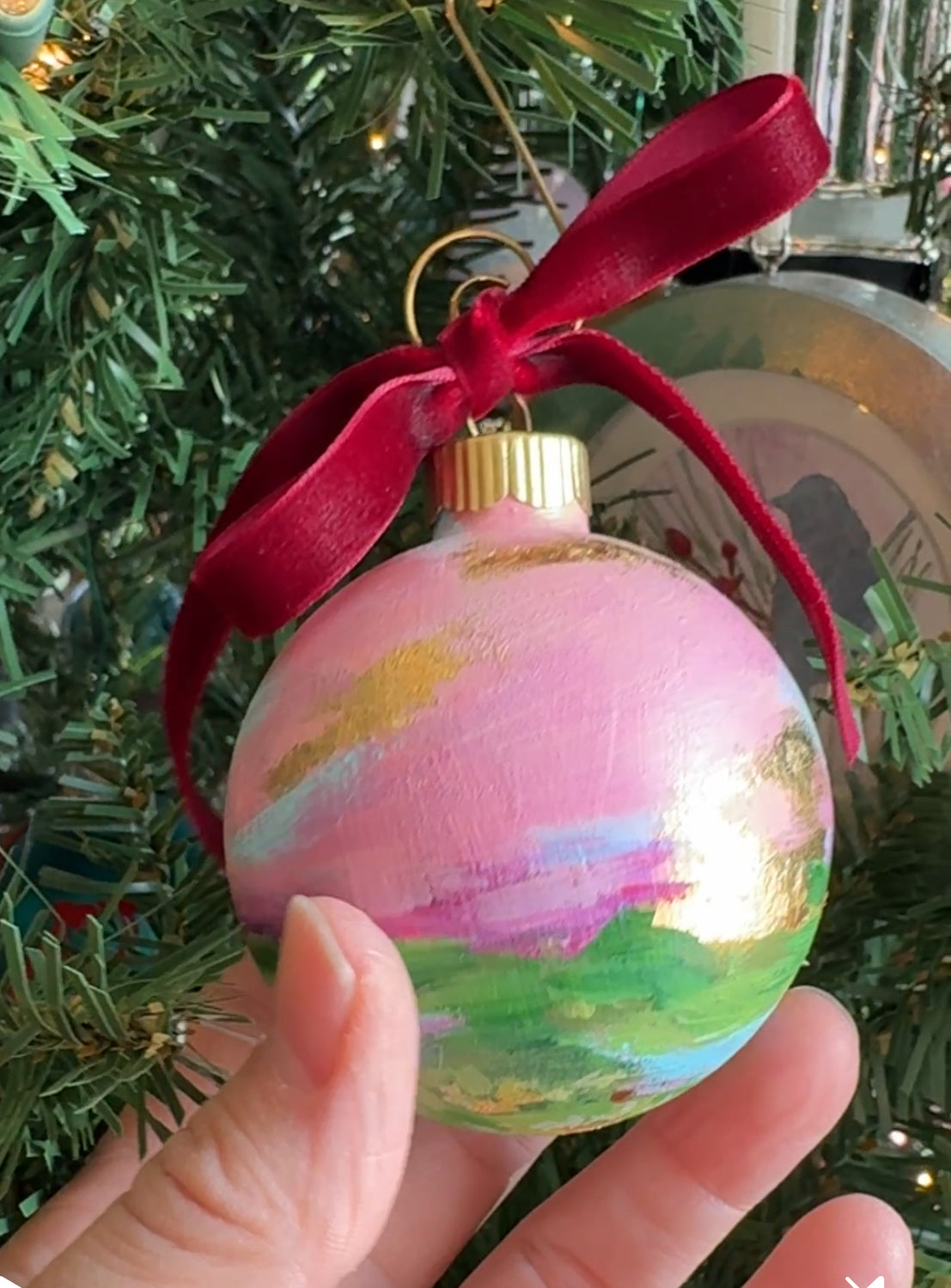 Ornament Bauble Pastel Meadow
