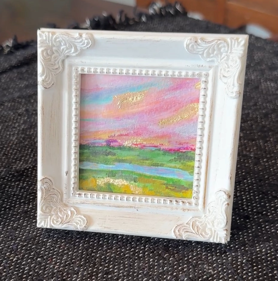 Mini Framed Art Pastel Sunset