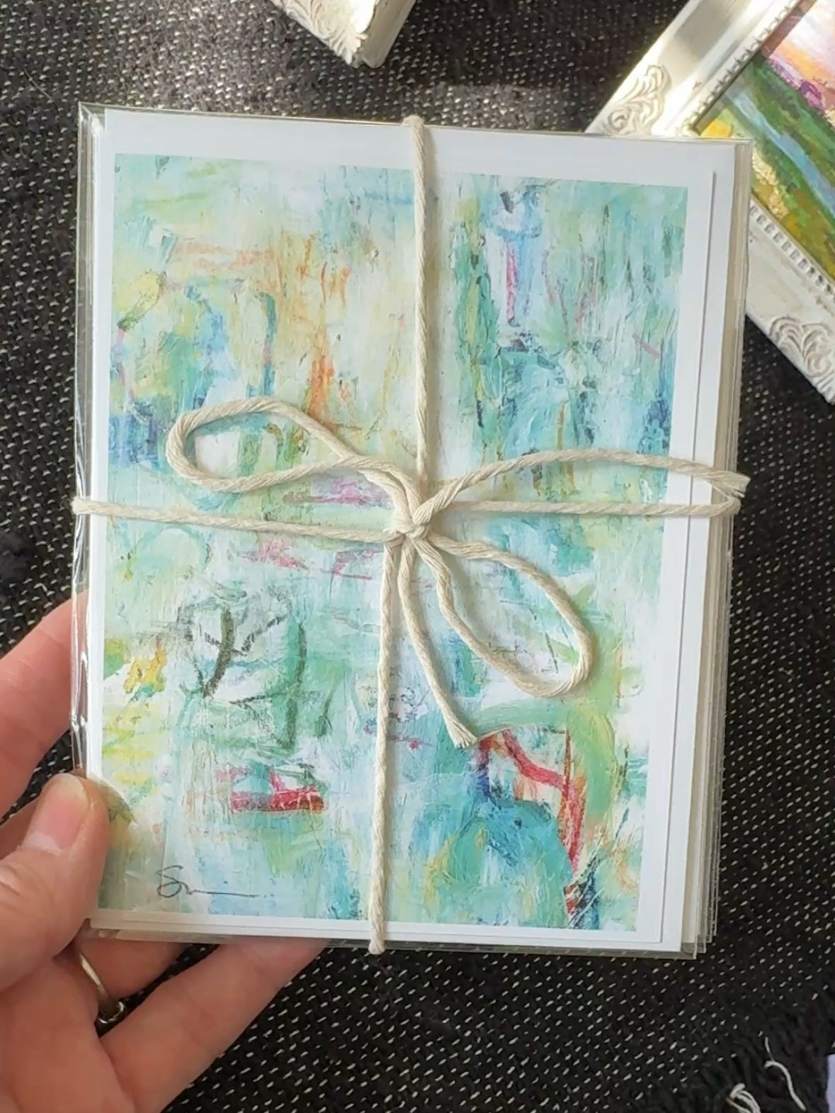 Notecards Abstract Winter Magic